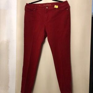 Red White House Black Market Skimmers size 10